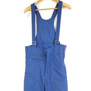 Vintage Snuggler Ski Bib Overalls Men's Large Insulated Blue Distressed